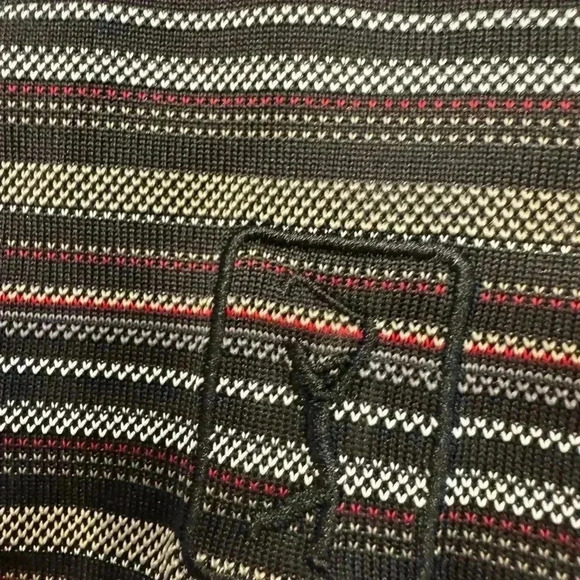 PGA tour polo shirts (2) in lot.striped 1-red 1-black size large - Picture 6 of 10